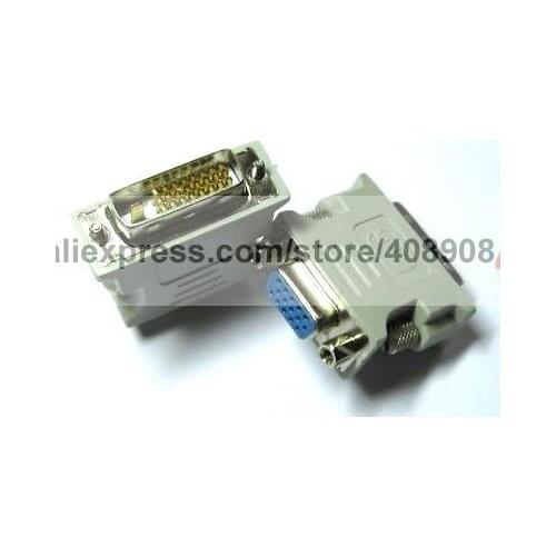 8 Pcs Connector for Male DVI to Female SVGA VGA DB15 24 1