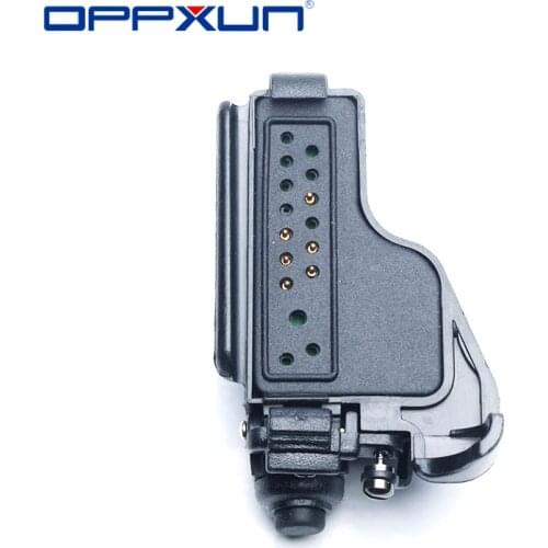 Audio Adapter for Motorola Radio HT1000, MTS2000 2pin Headset Port Walkie Talkie Two Way CB Ham Radio Accessories Threaded Plug