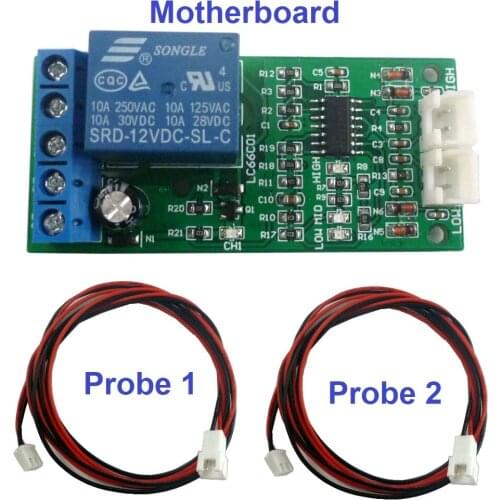 High Mid Low Liquid level Detect DC 12V Water Fish tank Water tower Automatic controller