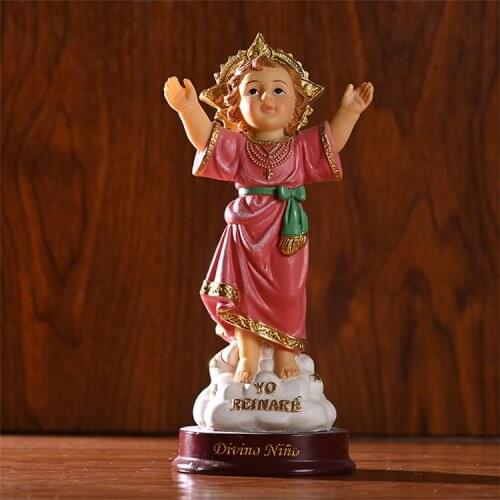 The Catholic Icon Jesus Christ Child Holy Baby Figurine Infant Figures Nativity of the Babe in the Manger