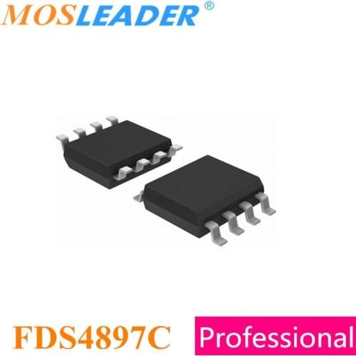 Mosleader FDS4897C SOP8 100PCS FDS4897 4897 Dual N & P Channel High quality