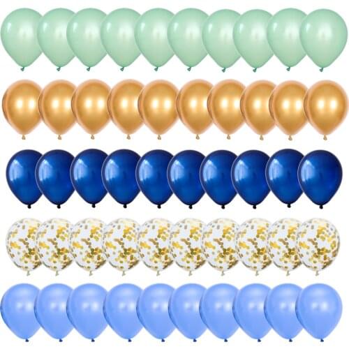 50pcs Unicorn Balloons Confetti Balloons Colorful Party Balloons Set Chrome Metallic Gold Globos Wedding Birthday Party Decor