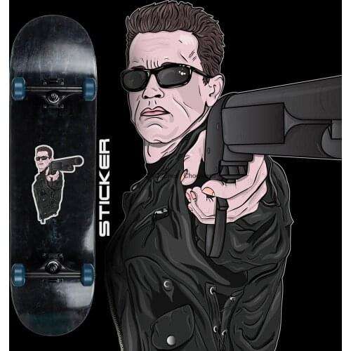 The Terminator Arnie T 850 Kiss Cut Stickers