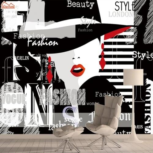 Mural Wallpaper 3d Wallpapers for Living Room Wall Paper Papers Home Decor Stylish Girl Background Walls Murals Peel and Stick