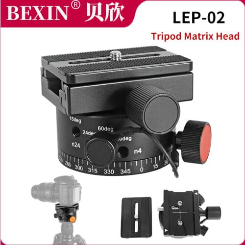New panorama quick release tripod head with node index rotator hole panoramic blind spot shooting adapter for dslr camera