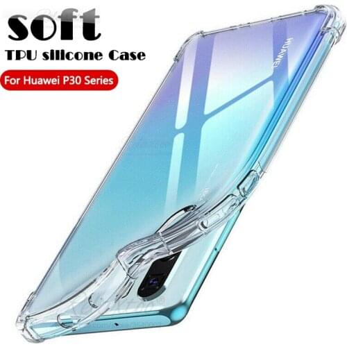 Shockproof Soft Silicon Phone Case For Huawei P30 P40 Pro Lite E Clear Case TPU Protection Cover huawey p 40 30 p30lite p30pro