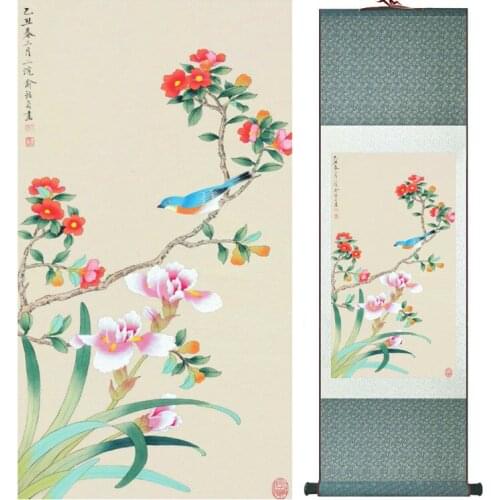 Birds and flower painting home office decoration painting home painting No.033017
