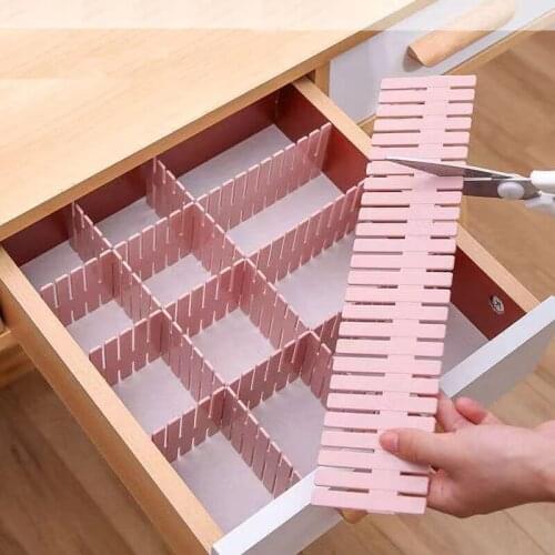 Drawer Dividers 8 PCS Adjustable Drawer Storage Organizer Flexible Household Separators for Office Supplies Bedroom Kitchen