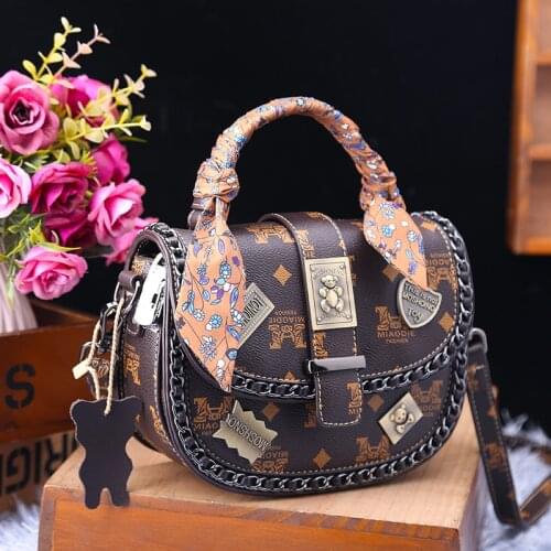Female Bag 2020 New Fashion Badge Handbag Shoulder Messenger Small Round Bags High Quality Women Purse and Handbags Sac A Main