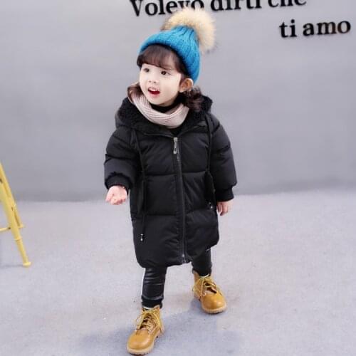1-7Yrs Winter Girls Hooded Jackets Clothin Kids Boys Coat Warm Autumn Children Outerwear&Coats Casual Baby Girls Clothes Outfits