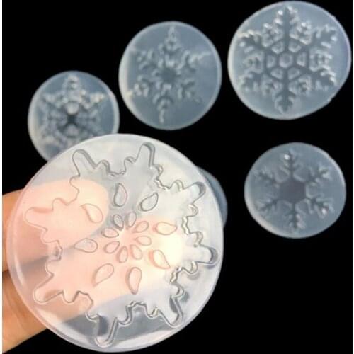 1pcs Snowflake Silicone Mold Fondant Cake Sugar Craft Biscuit 3D Cake Decorating Tool