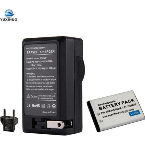 1100mAh SLB-0837B SLB0837B SLB-0837 SLB0837 Battery + Charger For Samsung Digimax I6 PMP L50 L60 L80 i70 i70S L700 L700S L73 NV3