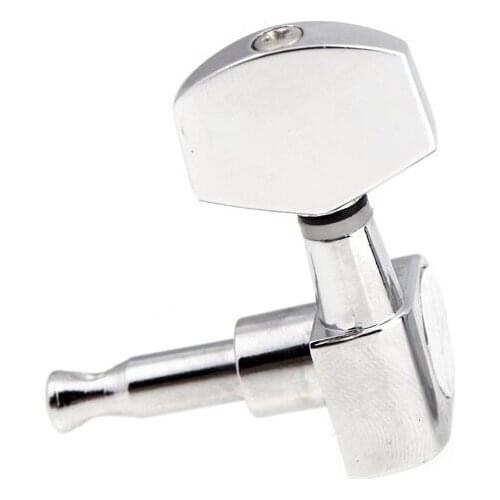 3L 3R Chrome Electric Acoustic Strings of mechanical Guitar Tuning Pegs Tuners Silver