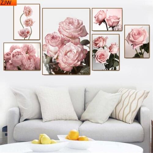 Diamond Embroidery Full Round Crystal Diamond Painting Pictures Rose Diamond Mosaic Diamond setting Cross Stitch kits