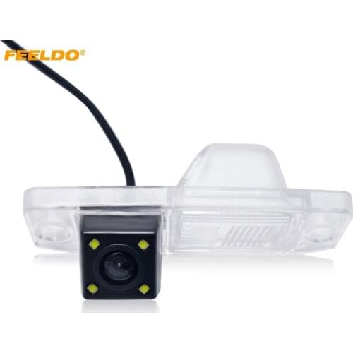 FEELDO 1Set Auto Backup Rear View Car Camera With LED For Hyundai Sonata/Elantra/Accent/Veracruz/Tucson/Carens #AM3920
