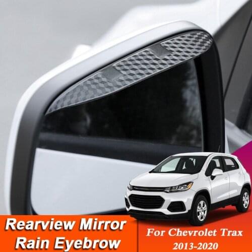 Car-styling For Chevrolet Trax 2013-2020 Carbon Fiber Rearview Mirror Eyebrow Rain Shield Anti-rain Cover External Sticker