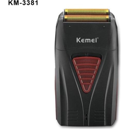 Kemei Shaver KM-3381 3382 rechargeable reciprocating shaver mens shaver beard trimmer baldhead oilhead white floating shave