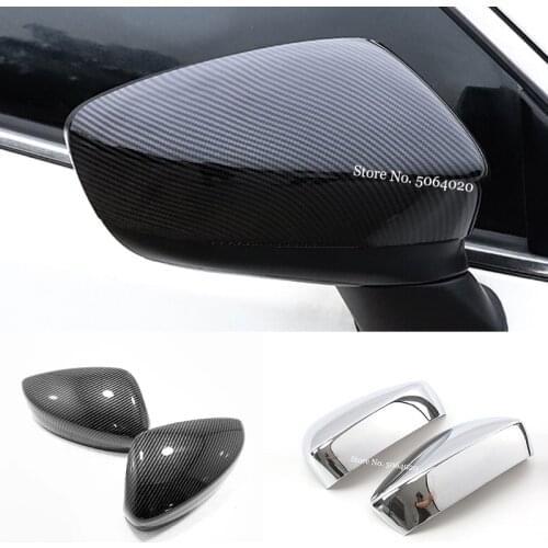 For Mazda 3 Axela 2014 2015 2016 2017 2018 Accessories ABS Carbon fiber Car rearview mirror cover frame Cover Trim Car Styling