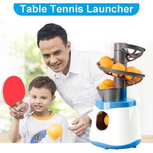 Mini Table Tennis Robot Parent-child Student Sender Pitching Serve Machine Trainer Gift Racquet Sport
