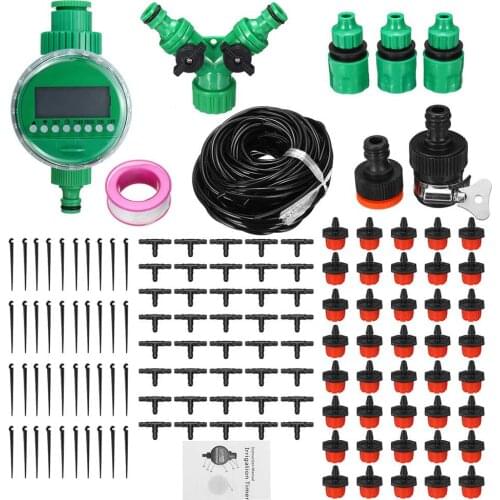 Irrigation 15/25/30/40/50m Automatic Watering Timer Systems Greenhouse Plant Kit Garden Timer Irrigation System Intelligent Care