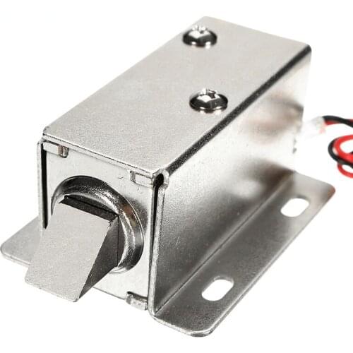 12V DC 1.1A Electric Lock Assembly Solenoid Cabinet Drawer Door Lock Low-Power Smal Automatic Door Electric Locks