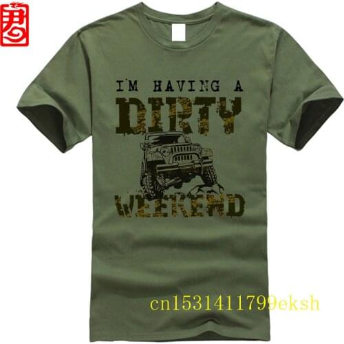 Dirty Weekend jee p 4x4 off road Print Natural T-Shirt