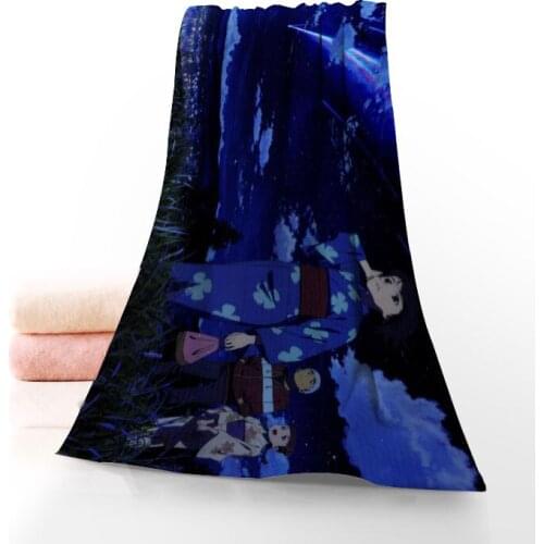 Custom Your Name Bath Towel Washcloth Home Textile Travel Hand Face Towel Microfiber Fabric Bathroom Towels For Adults