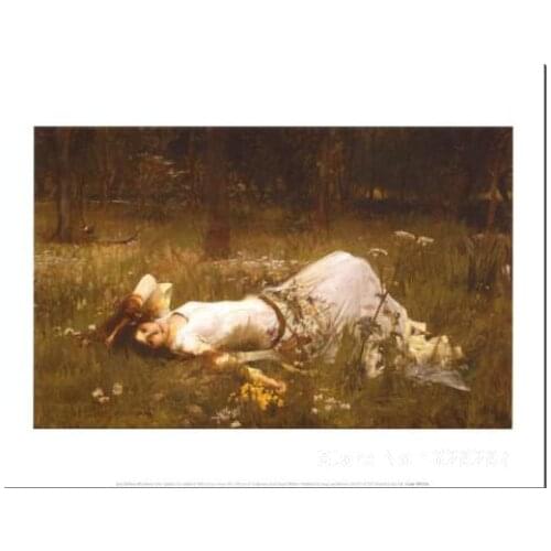 Canvas Paintings for living room Ophelia c. John William Waterhouse High quality Hand painted