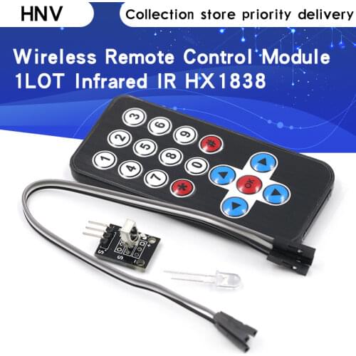 1LOT Infrared IR Wireless Remote Control Module Kits DIY Kit HX1838 For Arduino Raspberry Pi