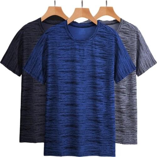 Summer sports quick-drying cationic T-shirt round neck short-sleeved ice silk mesh breathable T-shirt hot sale T-shirt