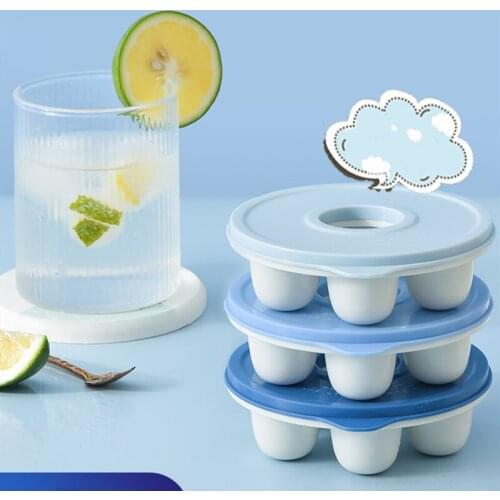 Ice tray ice box creativity with lid household refrigerator homemade mold ice cube quick freeze storage frozen ice box artifact