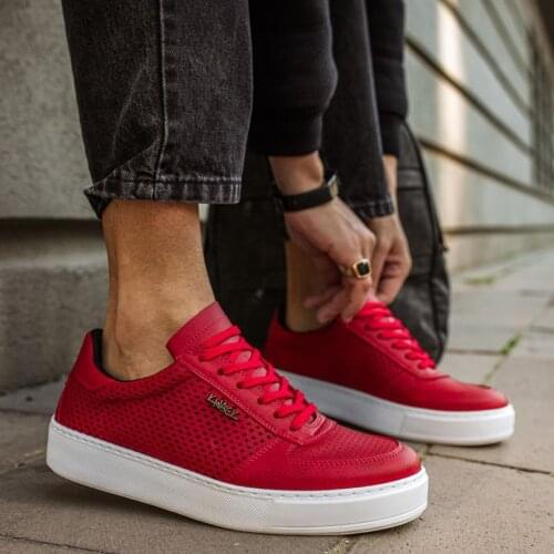 Knack Günlük Ayakkabı 011 Kırmızı Türkiye'de Kaliteli Ustalar Tarafından Üretildi Yazlık Ve Şık Tasarım Hızlı Nakliye