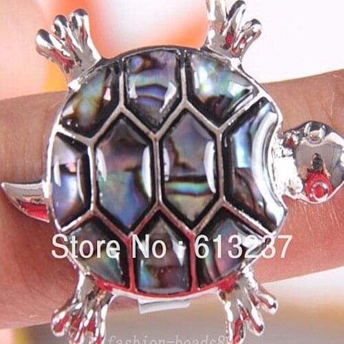Fashion style Zinc alloy zealand abalone newly shell tortoise pendant 18KGP MY5241