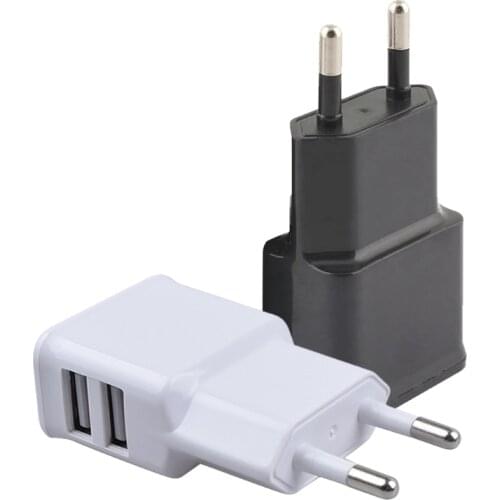 2021 New USB Wall Charger 5V/2A Dual Port USB Cube Power Adapter Charger Plug Charging Block Replacement for Most Mobile Phone