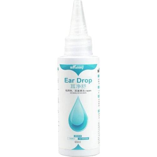 Dog Ear Cleaner Natural Pet Ear Drops Odor Wash Pet Ear Wax Remove