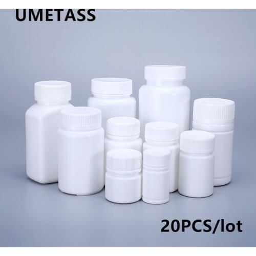 UMETASS HDPE Capsules Pharmaceutical plastic bottle 20ML,30ML,40ML,50ML,70ML,100ML,150ML,200ML medicine pill container