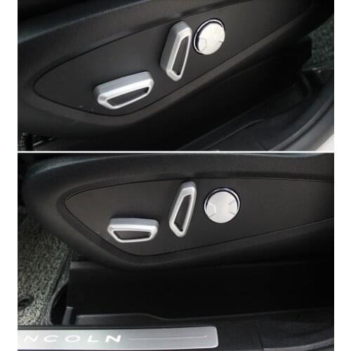 Fit for Lincoln MKZ MKX MKC special seat button adjustment decorative frame Lincoln interior modification