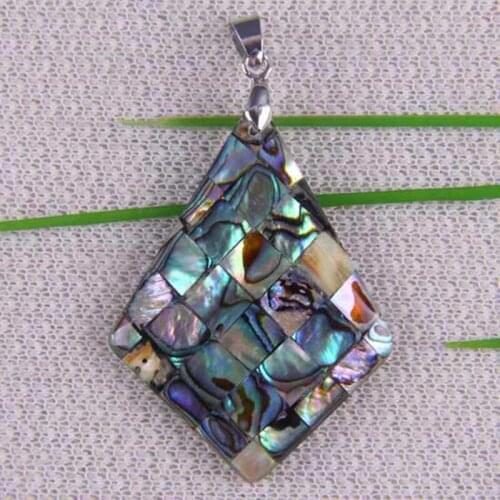 Natural New Zealand Abalone Shell Bead Pendant Jewelry For Woman Gift S054