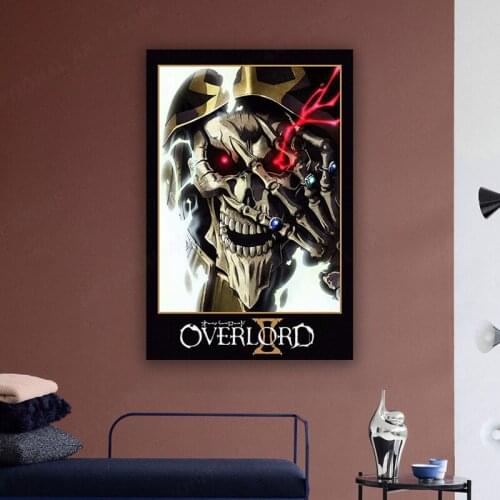 Overlord Poster Anime Canvas Art Painting Wall Pictures For Living Room Home Decoration
