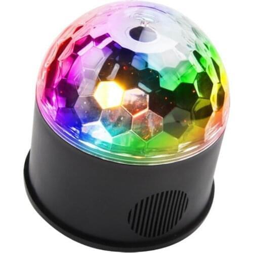 Sound Activated Party Lights with Remote Control Disco Ball Light 6 Modes, 9 Colors, Strobe Stage Light for DJ Party Show Club