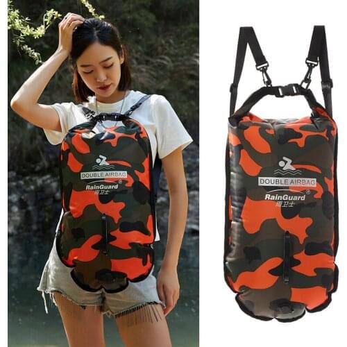 Dry Bag Airbag Swimming Drifting Bag Anti-Drowning Floatation Waterproof Backpack Adult Water Swimming Storage Pocket Bag X424+A