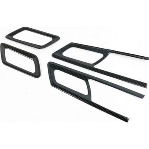 Tonlinker Interior Gear Shift Collars Cover Stickers For Geely Tugella FY11 2019-20 Car Styling 1 PCS PU Leather Cover Stickers