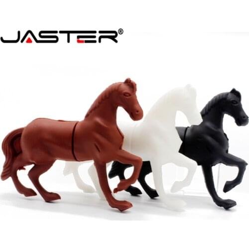 JASTER USB Flash Drive Mini Elegant Horse 4GB 16GB 32GB 64GB Pendrive USB 2.0 Cle USB for Childrens Gifts Memoria USB Pen Drive