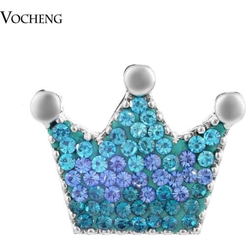 Vocheng Ginger Snap Jewelry 18mm Interchangeable 3 Colors Christmas Crystal Button Vn-865