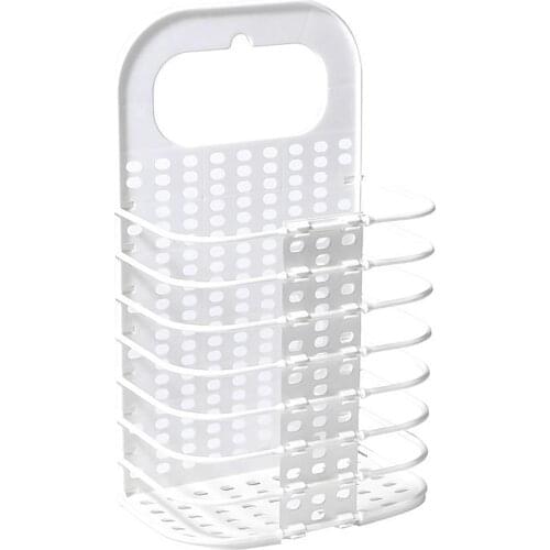 1PC Laundry Basket Plastic Dirty Clothes Storage Wall-mounted Clothes Storage Basket Folding Dirty Clothes Home Dirty Hamper