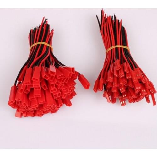 10pairs 2pin JST connector 15cm wire single color SMD 5050 3528 3014 5630 LED Strip Strips 2Pin Connector Cable