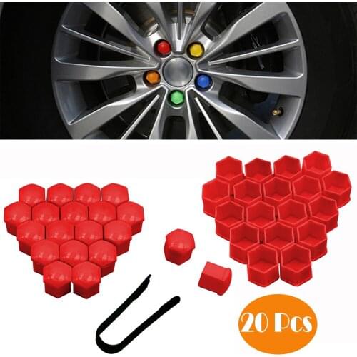 20 Pcs Cache Ecrou De Roue Car Wheel Nut Caps for Bolts 17 19 21 MM Auto Hub Screw Protection Covers колпачки на колесные болты