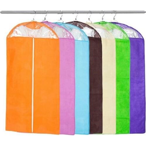 200pcs/lot Non-woven Clothing Dustproof Cover Suits Coats Dust Clothes Garment Bag Storage Protector Organizer Bag ZA5442