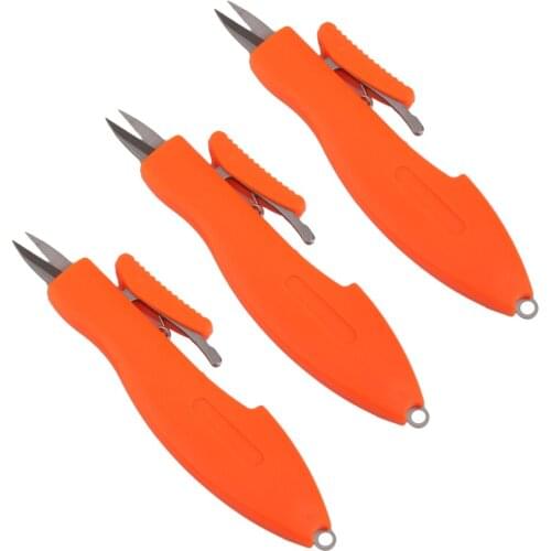 3pcs 12cm ABS Stainless Steel Fishing Line Scissor Sewing String Cutter Snips Tools