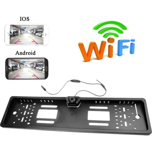 APP WIFI car camera wireless video License Plate Rear front View Camera With Cigarette Lighter Power Plug for Android IOS Device